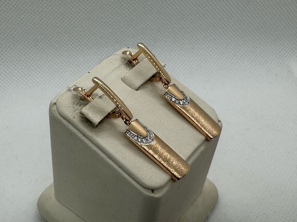 СЕРЬГИ С КАМНЯМИ (Au 585)