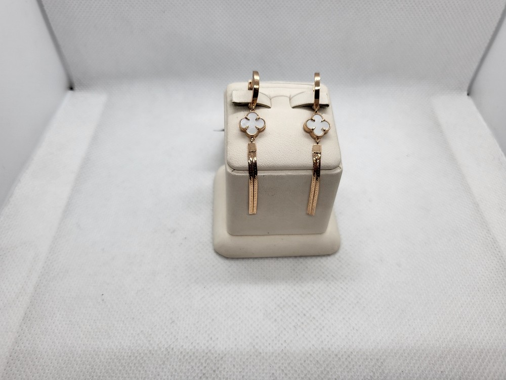 СЕРЬГИ С КАМНЕМ (Au 585)