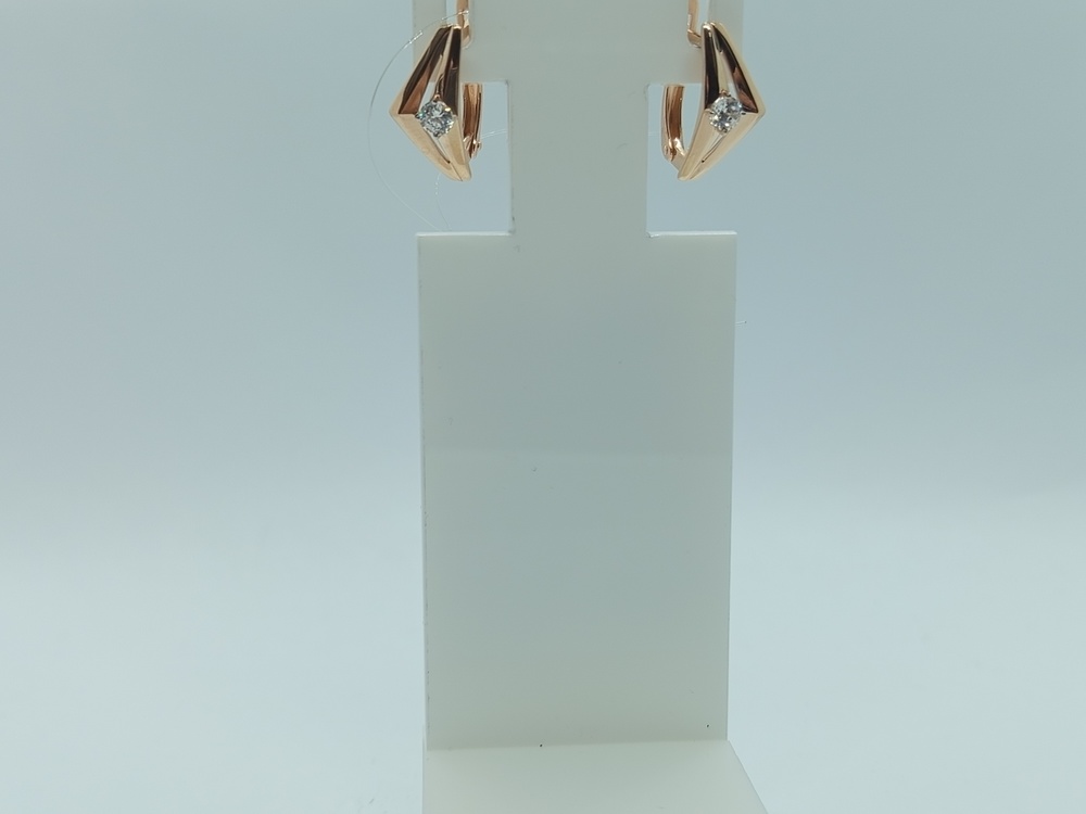 СЕРЬГИ С КАМНЕМ (Au 585)