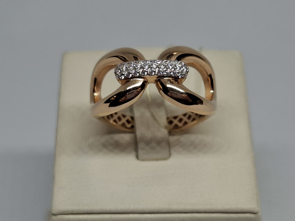 КОЛЬЦО С КАМНЯМИ (Au 585)