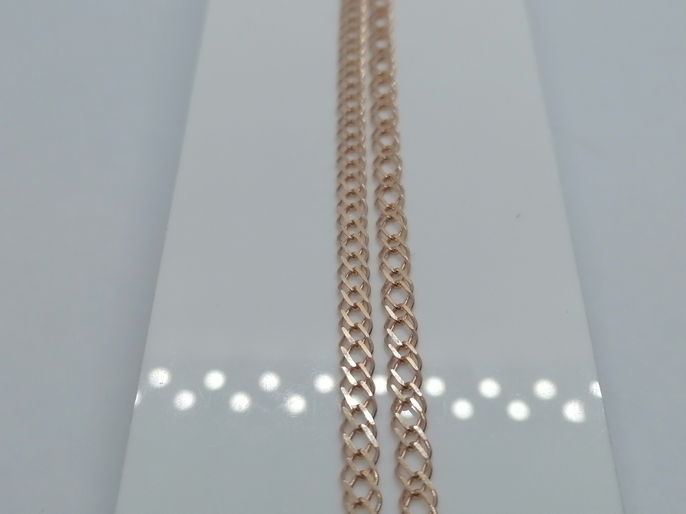 ЦЕПЬ ПУСТОТЕЛАЯ Ромб двойной (Au 585)