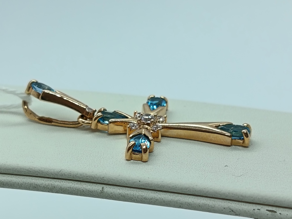 ПОДКМИ585 ПОДВЕСКА С КАМНЯМИ (Au 585)