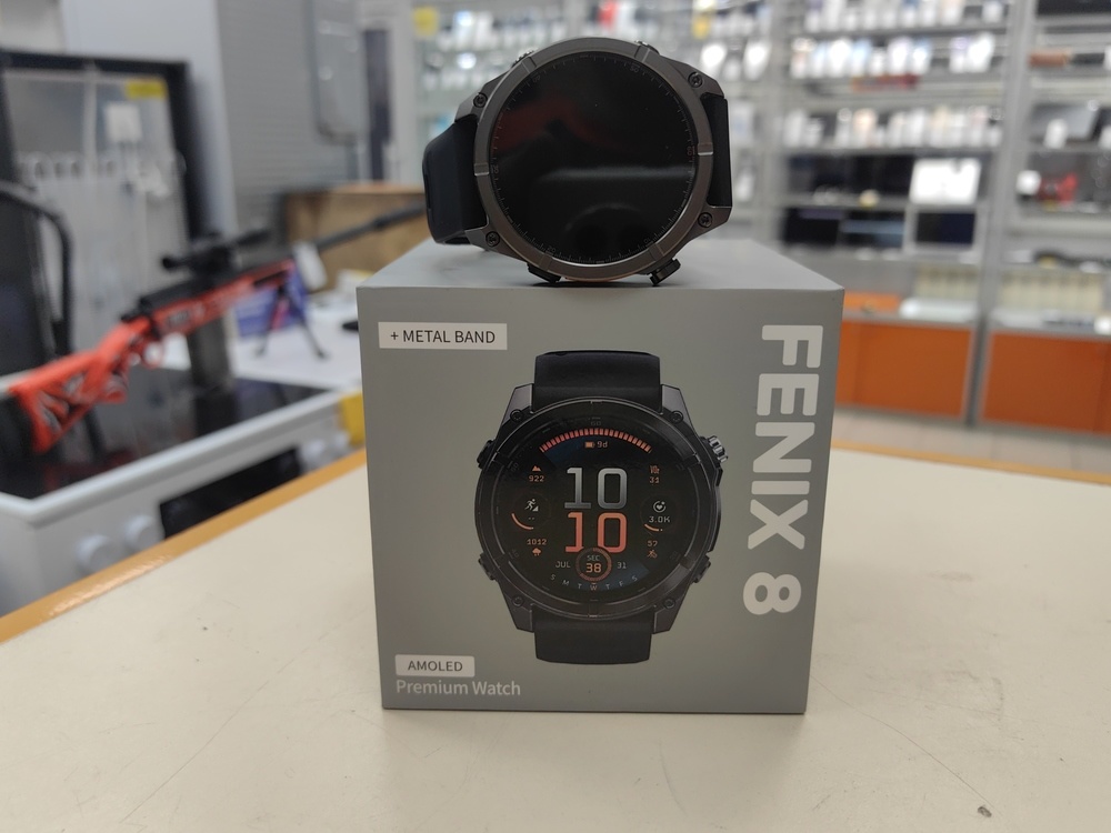 Смарт-часы Garmin Fenix 8 51 мм AMOLED Sapphire Titanium