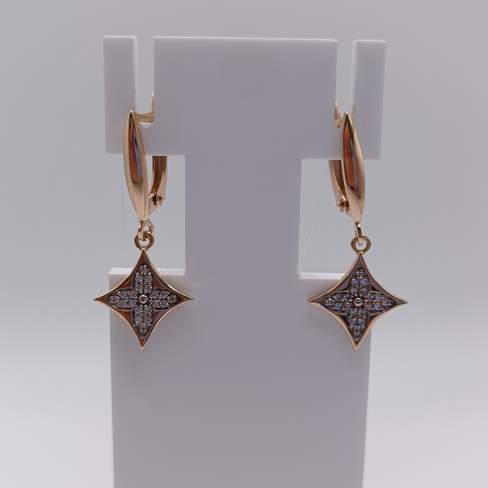 СЕРЬГИ С КАМНЯМИ (Au 585)