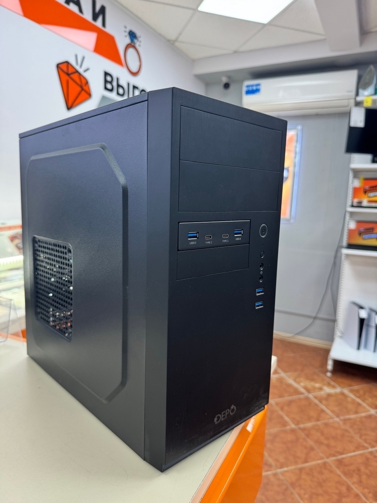 Системный блок DEPO; Ryzen 5 3600, GeForce GT 730, 8 Гб, 512 GB, Нет