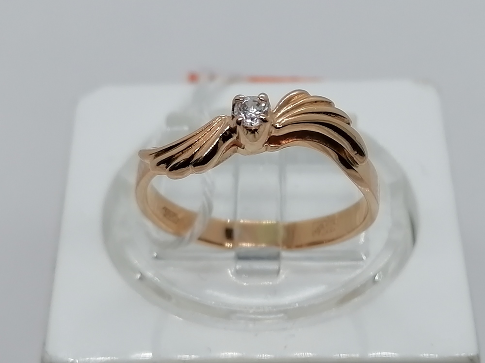 КОЛКМ585 КОЛЬЦО С КАМНЕМ (Au 585)