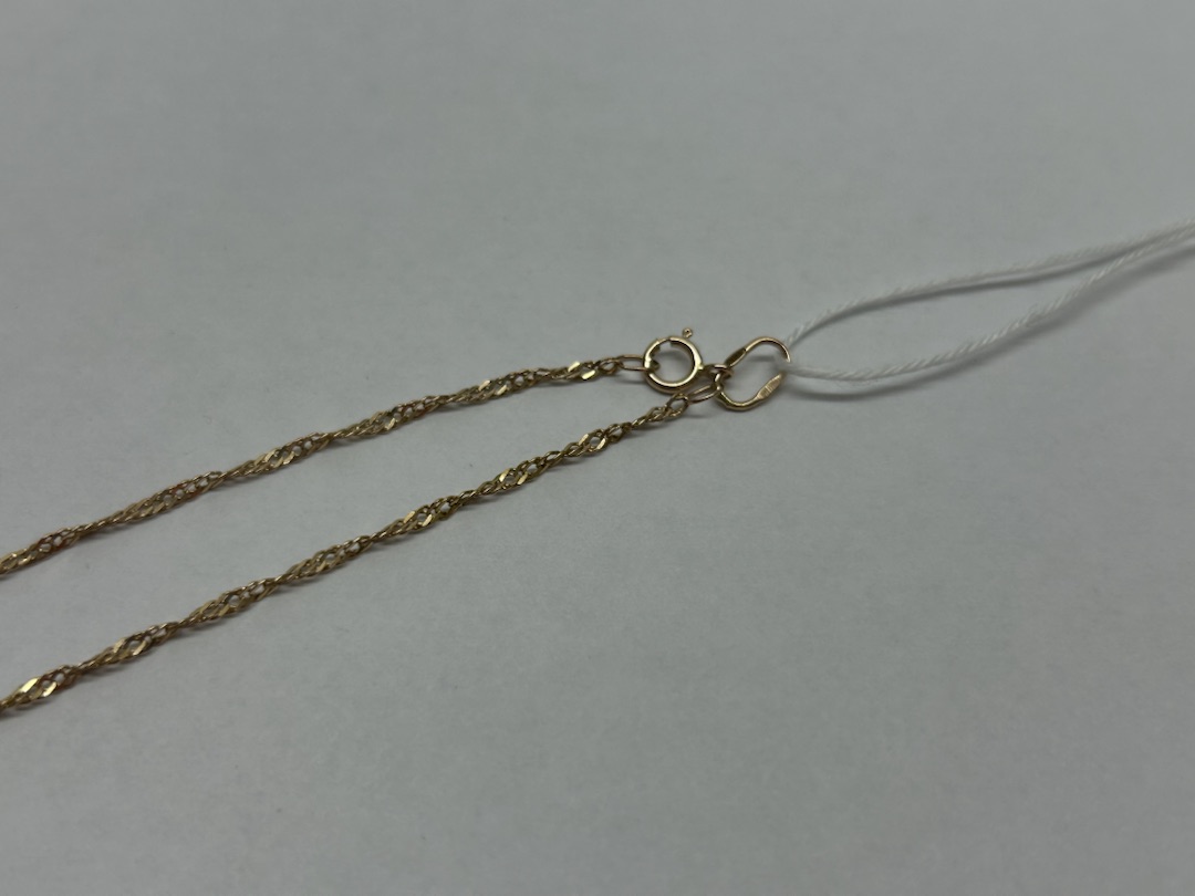 ЦЕПЬ ПУСТОТЕЛАЯ Сингапур (Au 585)