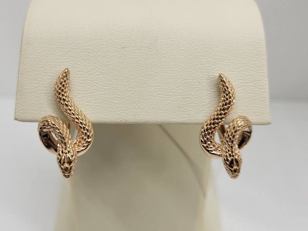 СЕРЬГИ БЕЗ КАМНЯ (Au 585)