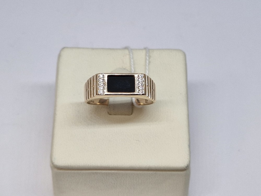 ПЕЧАТКА С КАМНЯМИ (Au 585)