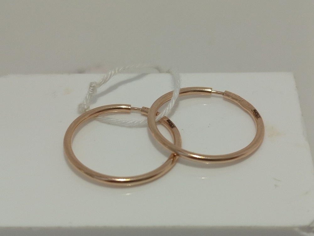 СКОН585 СЕРЬГИ КОНГО (Au 585)