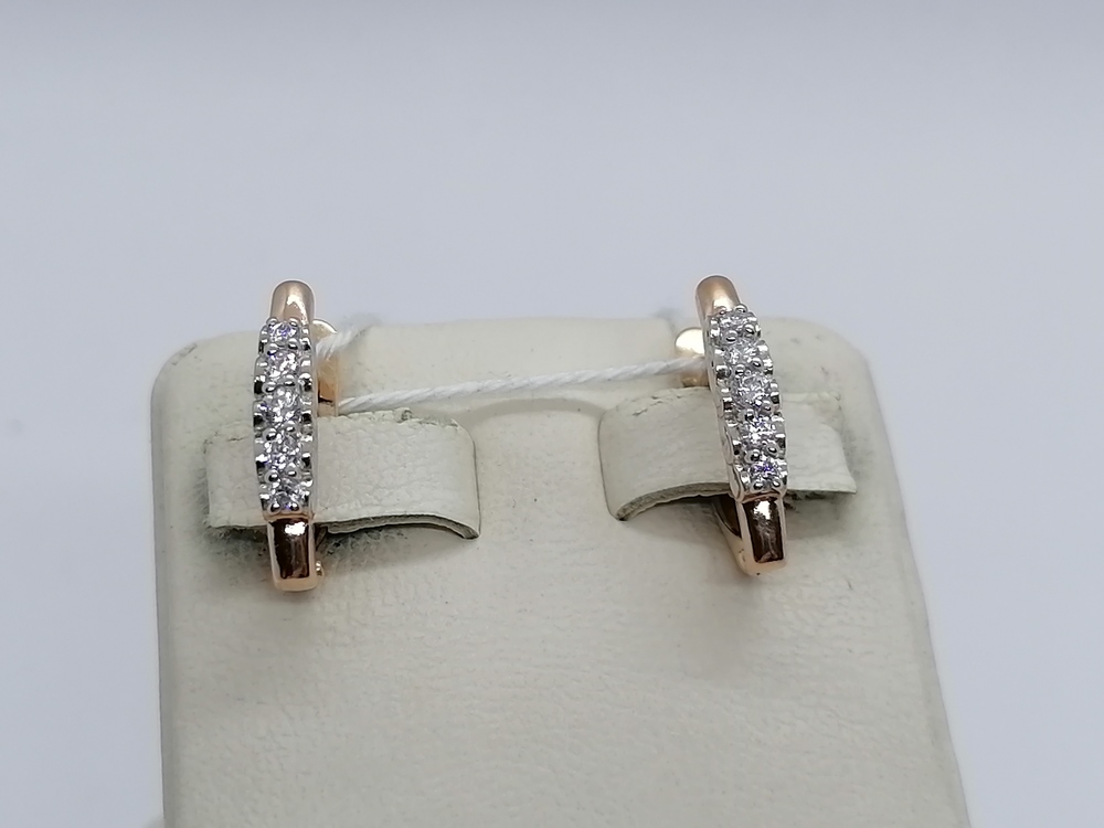 СКМИ585 СЕРЬГИ С КАМНЯМИ (Au 585)
