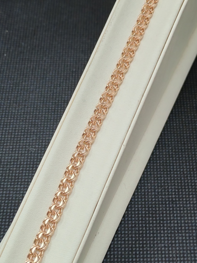 БРАСЛЕТ ПУСТОТЕЛЫЙ Бисмарк (Au 585)