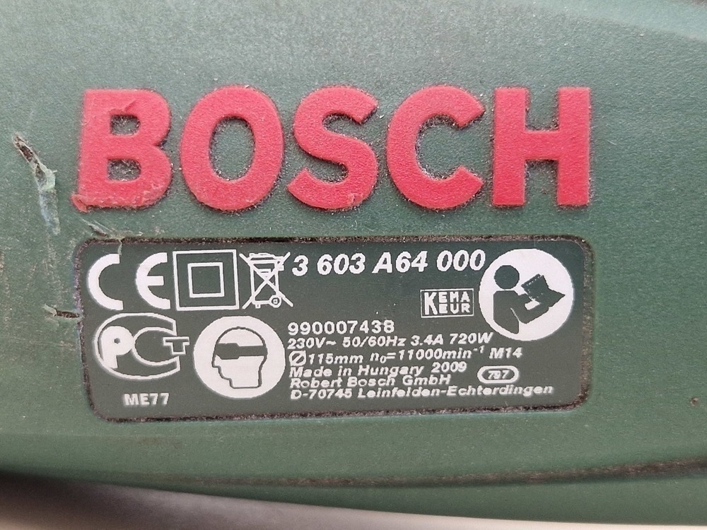 Угловая шлифмашина Bosch PWS 720-115