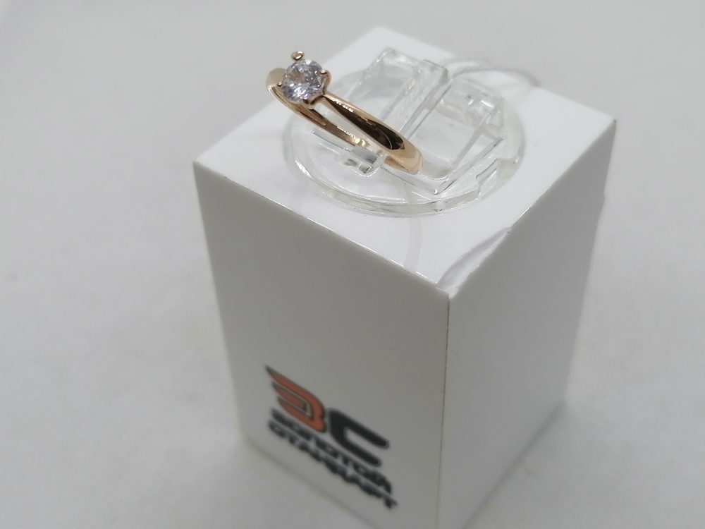 КОЛКМ585 КОЛЬЦО С КАМНЕМ (Au 585)