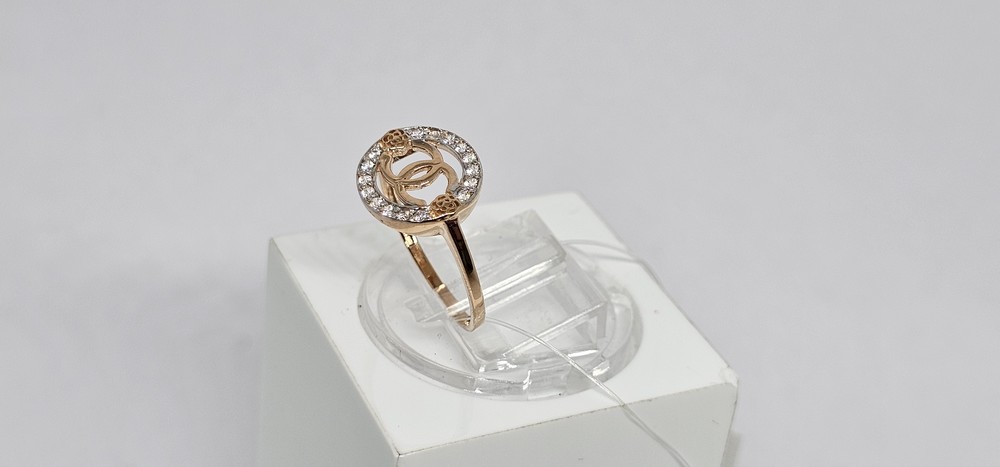 КОЛЬЦО С КАМНЯМИ (Au 585)