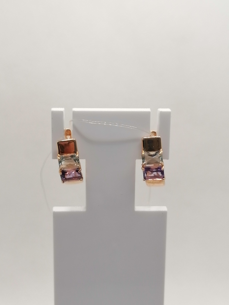 СЕРЬГИ С КАМНЯМИ (Au 585)