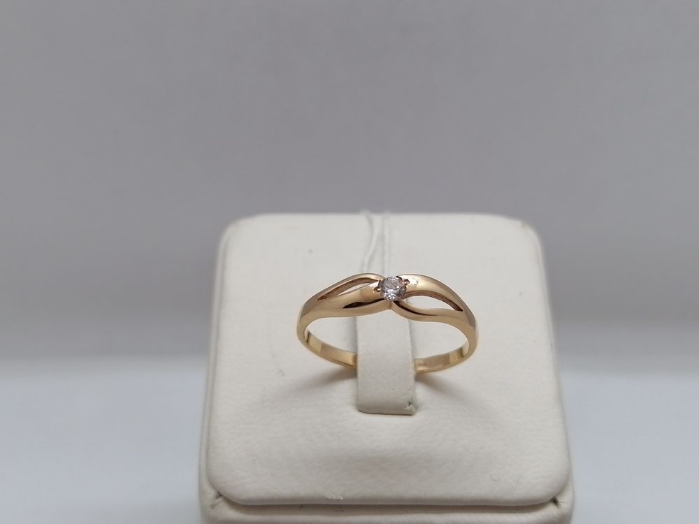 КОЛКМ585 КОЛЬЦО С КАМНЕМ (Au 585) КОЛКМ585 КОЛЬЦО С КАМНЕМ (Au 585)