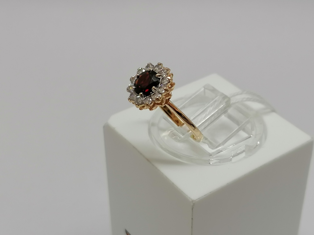 КОЛКМИ585 КОЛЬЦО С КАМНЯМИ (Au 585)