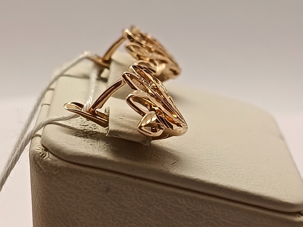 СКМИ585 СЕРЬГИ С КАМНЯМИ (Au 585)