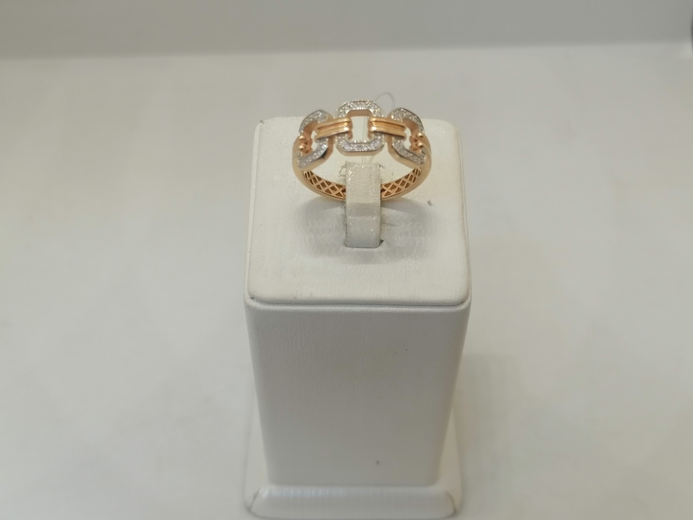 КОЛЬЦО С КАМНЯМИ (Au 585)