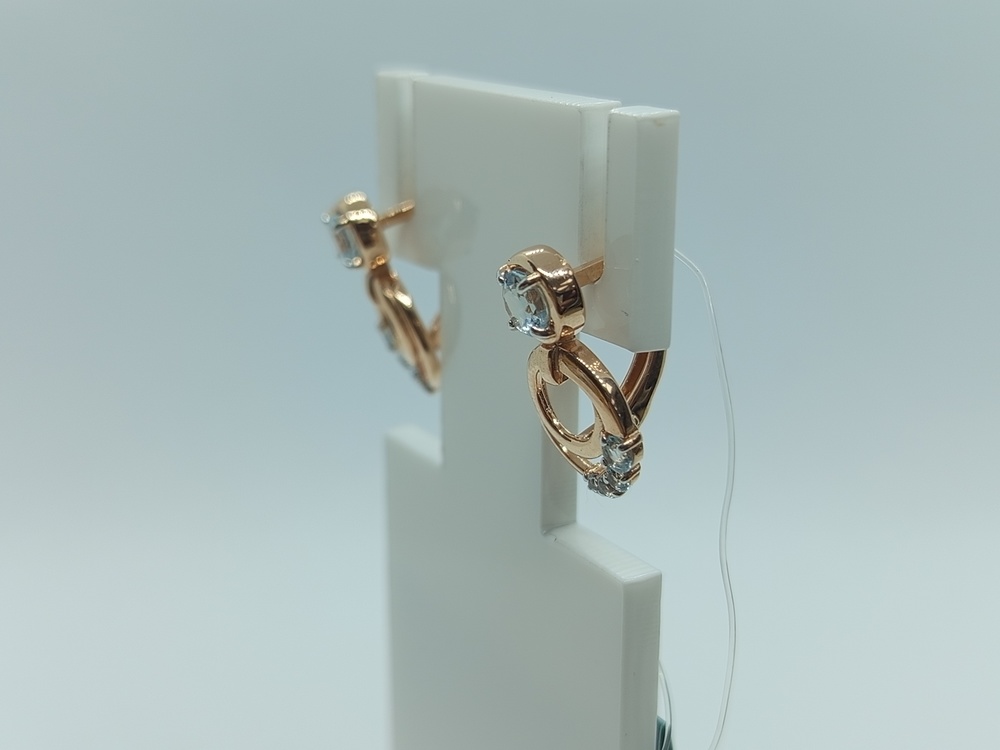 СЕРЬГИ ТОПАЗ (Au 585)