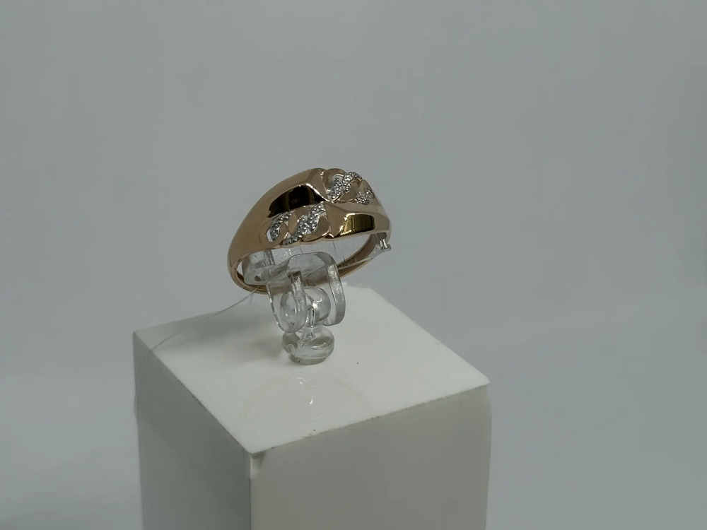 КОЛЬЦО С КАМНЯМИ (Au 585)