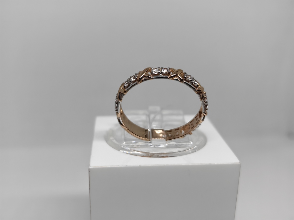 019252 КОЛЬЦО С КАМНЯМИ (Au 585)