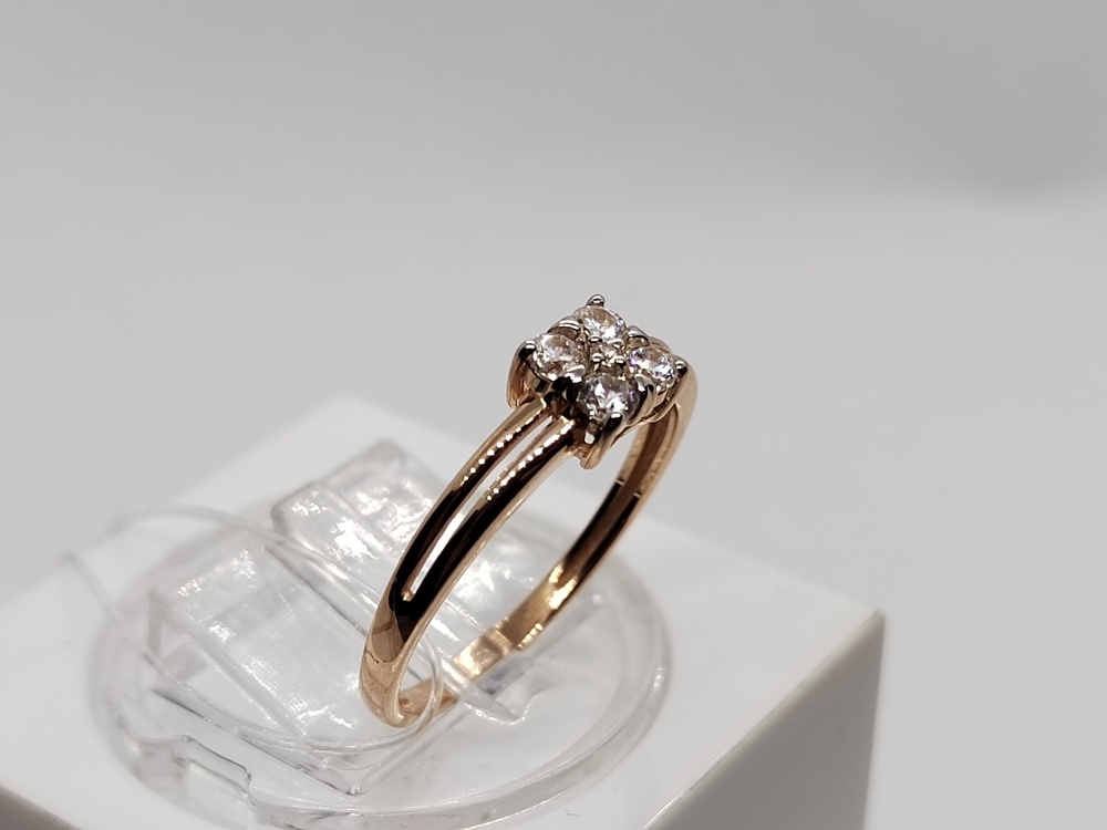 КОЛЬЦО С КАМНЯМИ (Au 585)