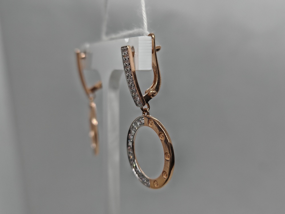 СЕРЬГИ С КАМНЯМИ (Au 585)