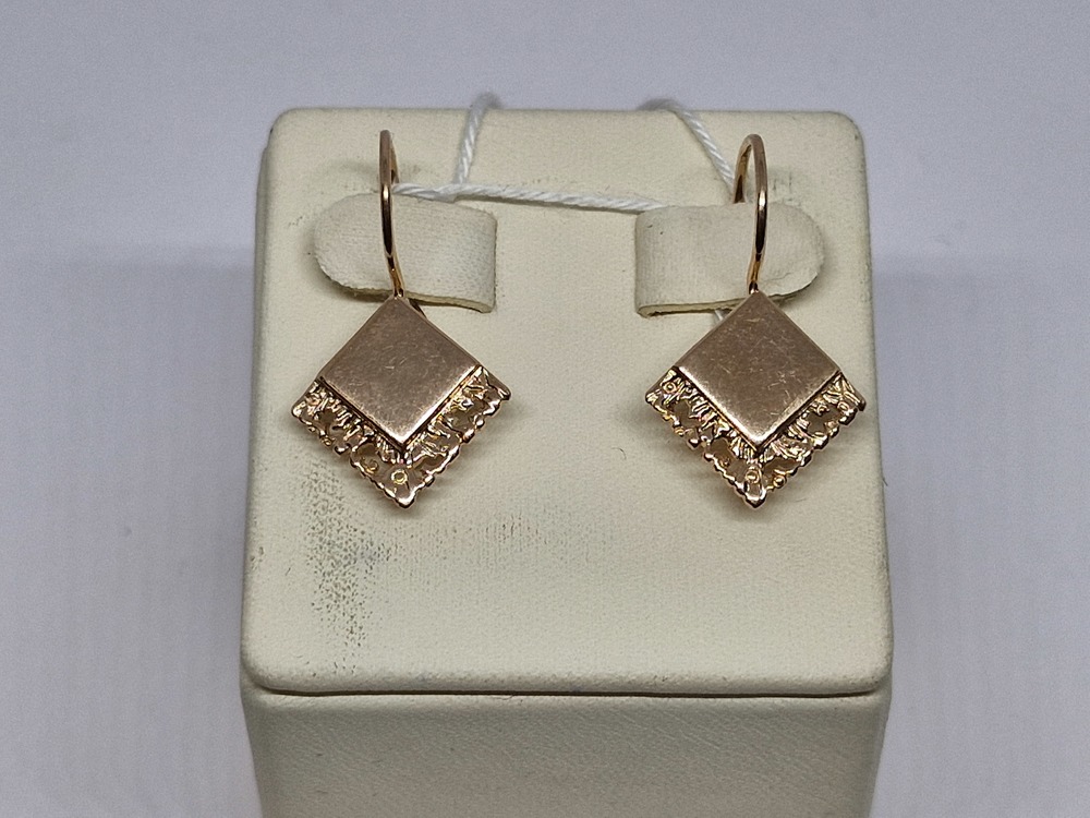 СБКМ583 СЕРЬГИ БЕЗ КАМНЯ (Au 583)