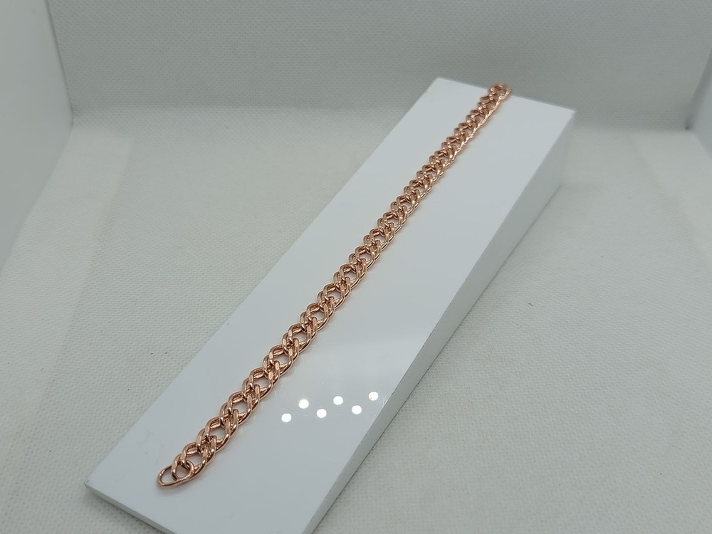 БРАСЛЕТ ПУСТОТЕЛЫЙ Ромб двойной (Au 585)