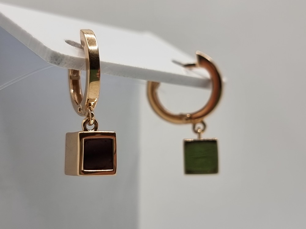 СЕРЬГИ С КАМНЕМ (Au 585)