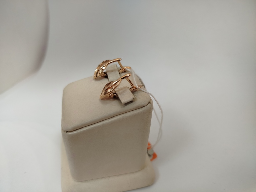 СБКМ585 СЕРЬГИ БЕЗ КАМНЯ (Au 585)