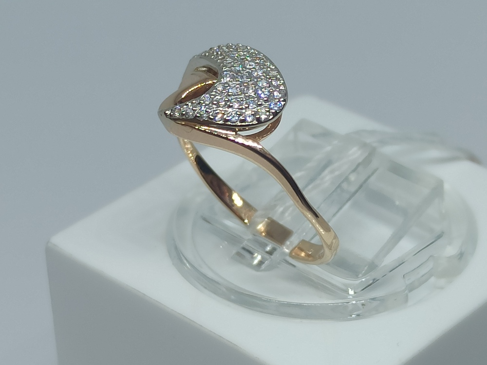 КОЛЬЦО С КАМНЯМИ (Au 585)