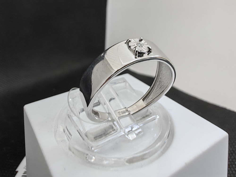 КОЛЬЦО БРИЛЛИАНТ (Ag 925)