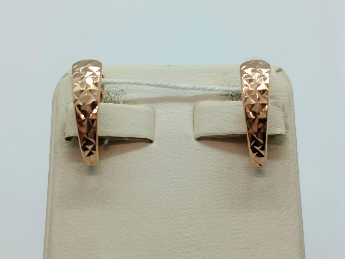 СБКМ585 СЕРЬГИ БЕЗ КАМНЯ (Au 585)