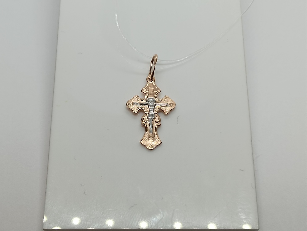 ПОДВЕСКА КРЕСТ без камня (Au 585)