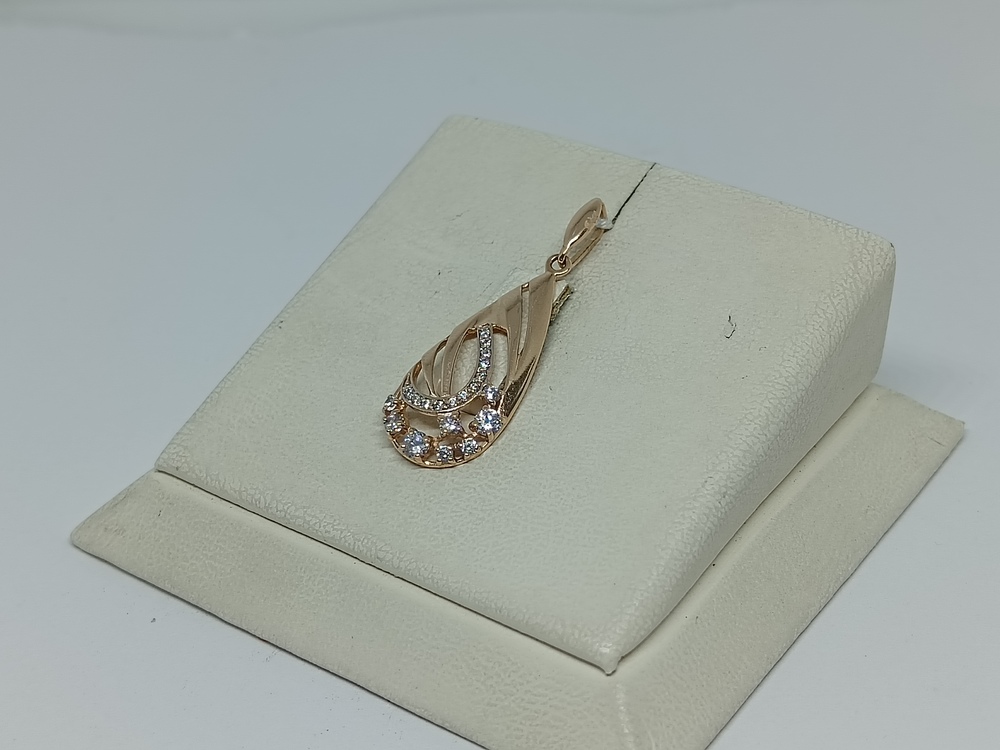 ПОДКМИ585 ПОДВЕСКА С КАМНЯМИ (Au 585)