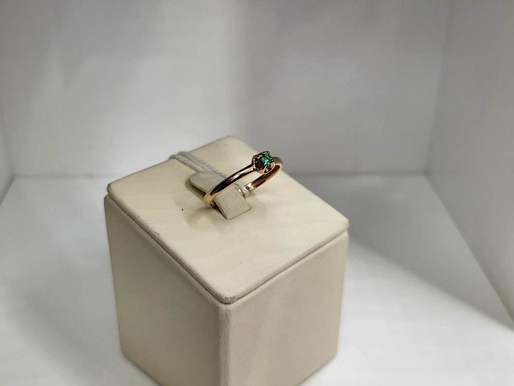 КОЛКМ585 КОЛЬЦО С КАМНЕМ (Au 585)