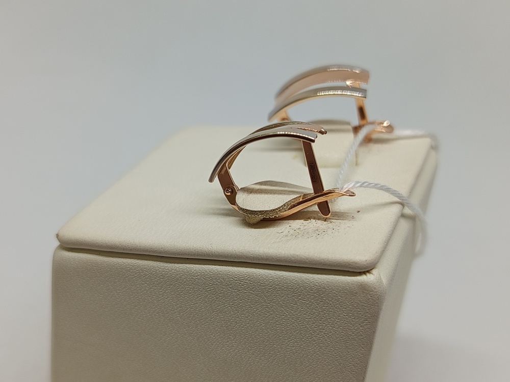 СБКМ585 СЕРЬГИ БЕЗ КАМНЯ (Au 585)