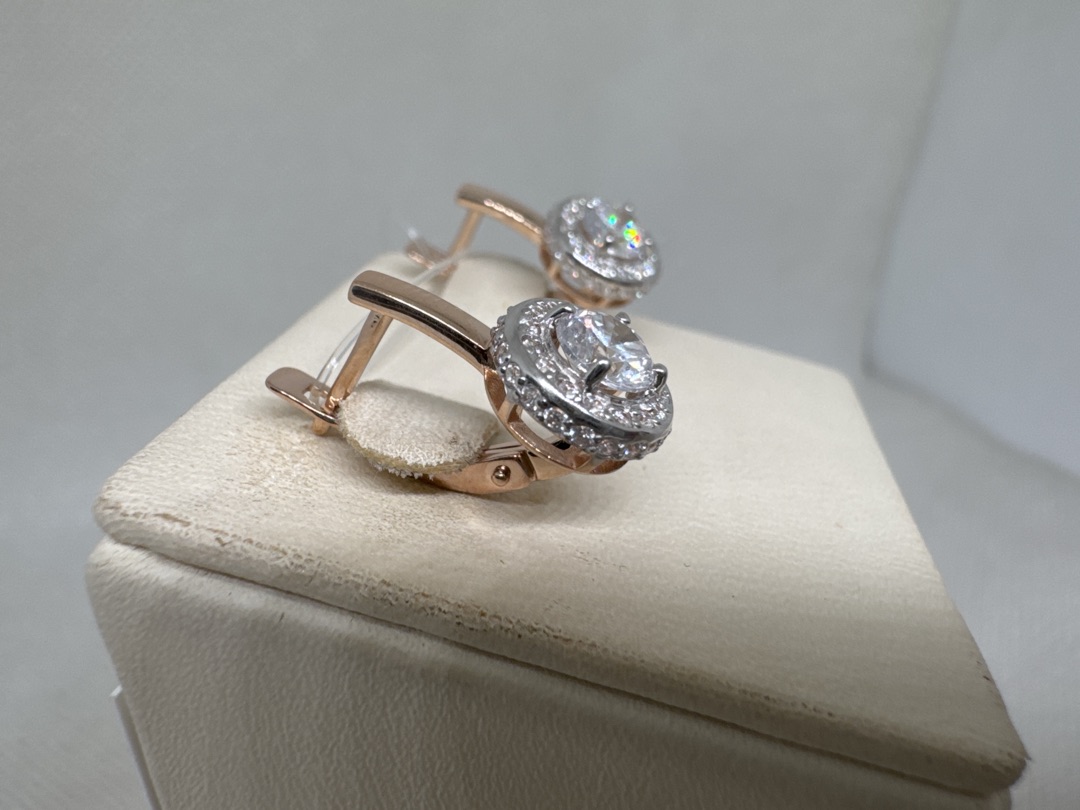 СЕРЬГИ С КАМНЯМИ (Au 585)