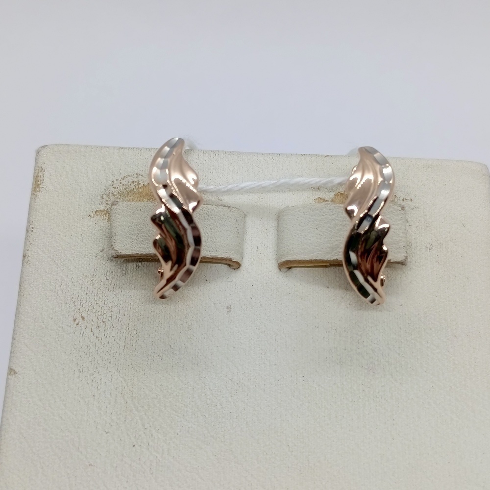 СБКМ585 СЕРЬГИ БЕЗ КАМНЯ (Au 585)