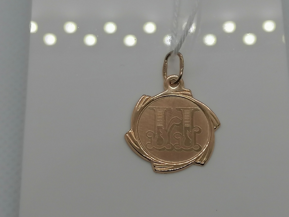 ПОДВЕСКА БУКВА И Au 585