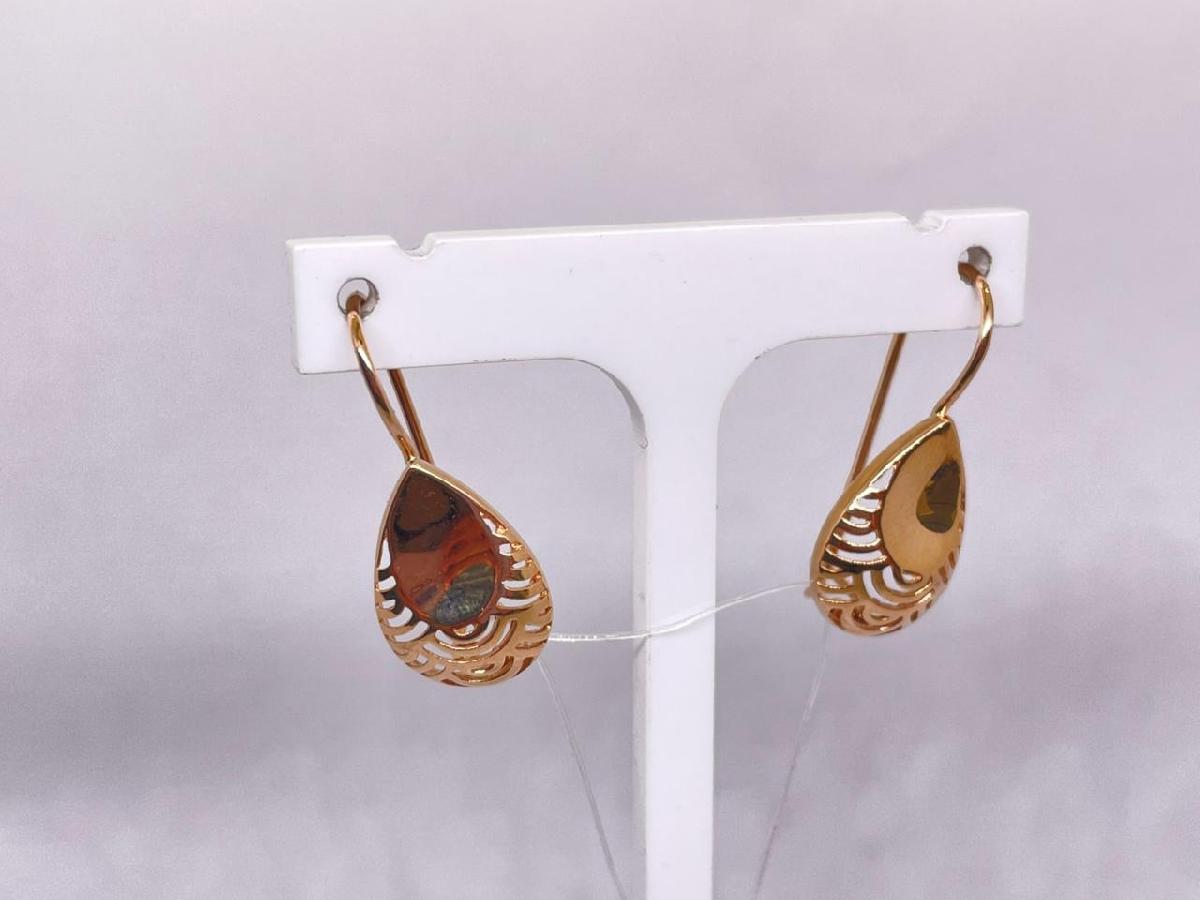 СЕРЬГИ ПЕТЕЛЬКА без камня (Au 585)