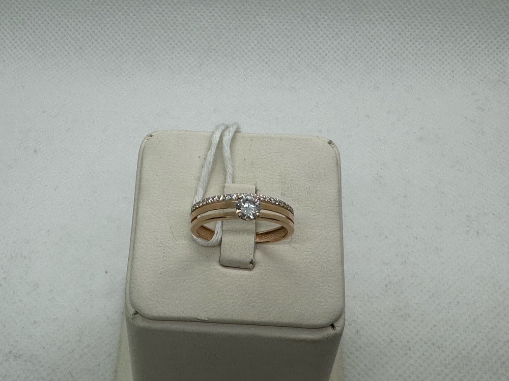 КОЛКМИ585 КОЛЬЦО С КАМНЯМИ (Au 585)