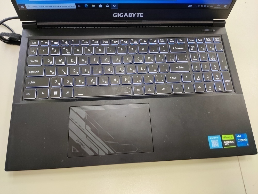 Ноутбук Gigabite; Core i5-12500H, GeForce RTX 4050, 16 Гб, 500 Гб, Нет