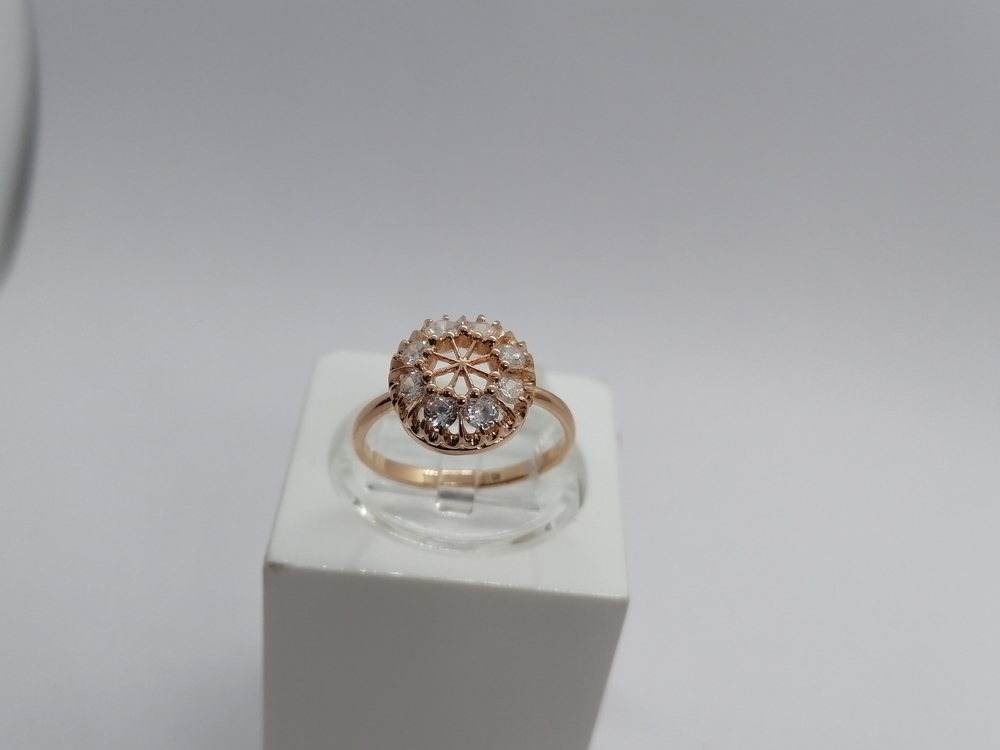 КОЛКМИ585 КОЛЬЦО С КАМНЯМИ (Au 585)