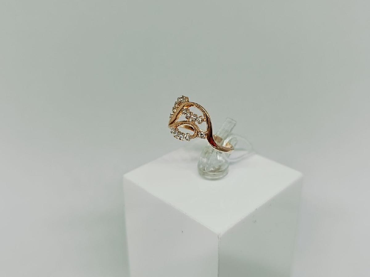 КОЛЬЦО С КАМНЯМИ (Au 585)