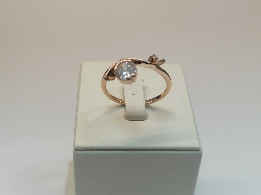 КОЛЬЦО С КАМНЯМИ (Au 585)