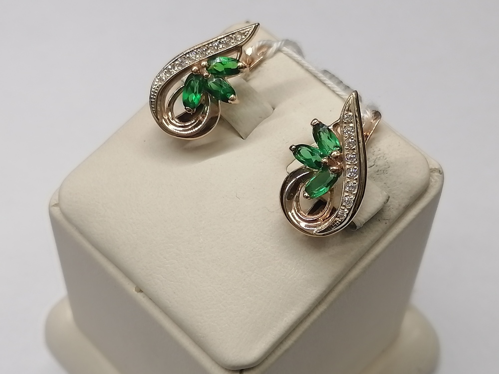 СКМИ585 СЕРЬГИ С КАМНЯМИ (Au 585) СКМИ585 СЕРЬГИ С КАМНЯМИ (Au 585)